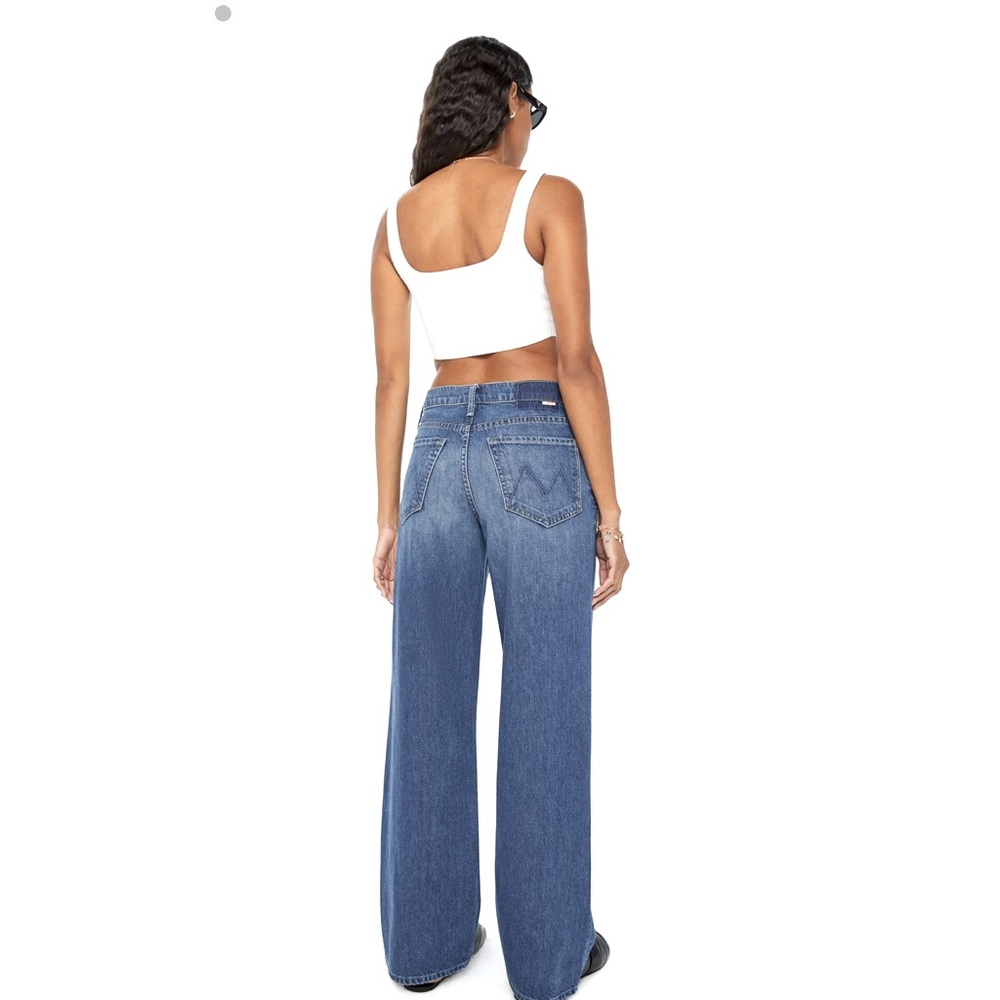 MOTHER SUPERIOR High Waist Jean| Relaxed Fit | Medium Blue Fade Wash | Stretch